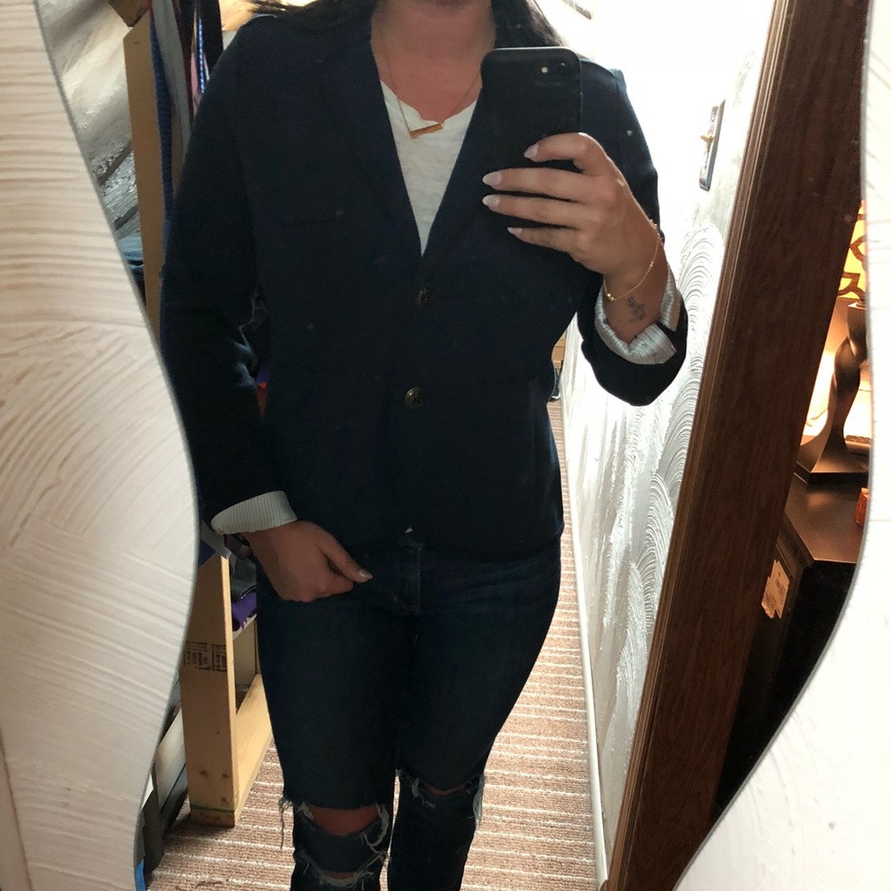 Lands end  navy blazer